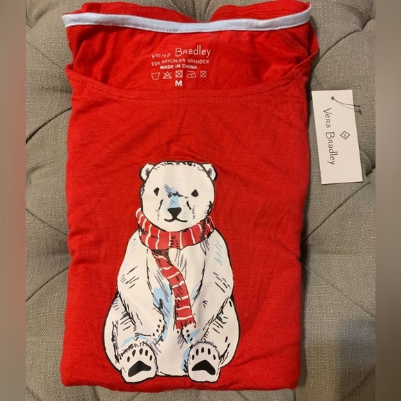 Vera Bradley beary merry long sleeve tee - Picture 7 of 7